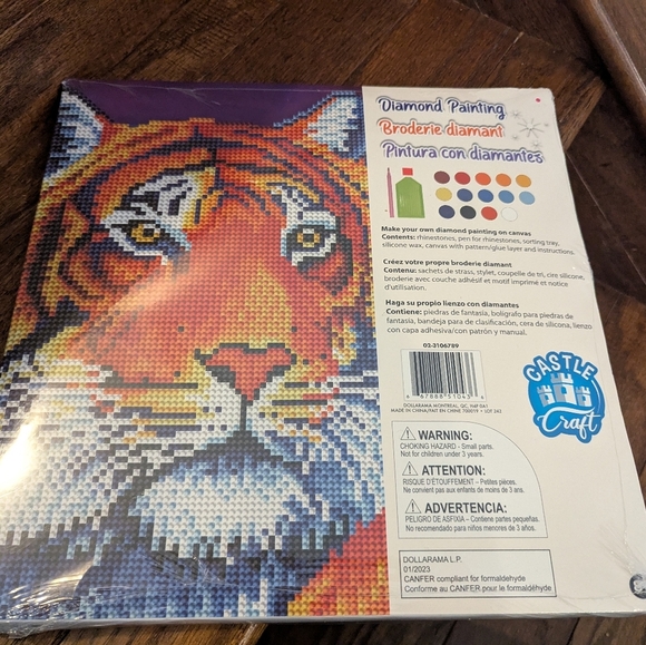 Free Add On With $30 Full diamond painting kit Fiery Beauty by Castle Craft - Picture 3 of 6